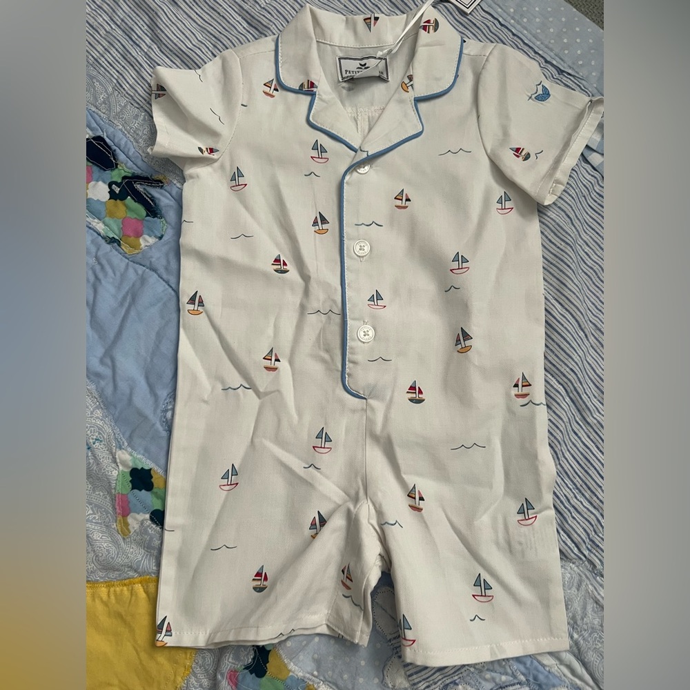 Petite Plume Boat Romper